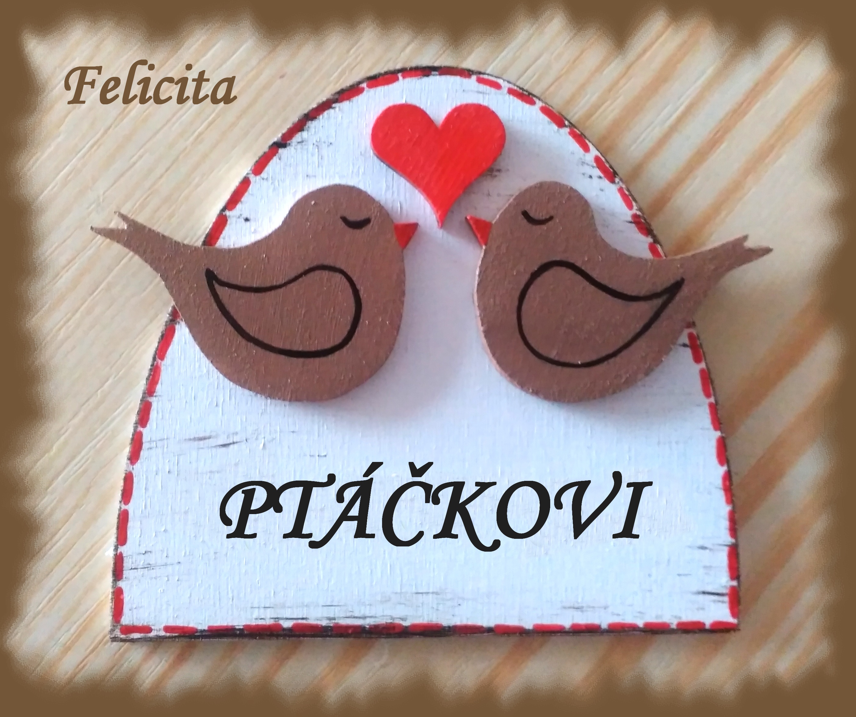 Cedulka s ptáčky